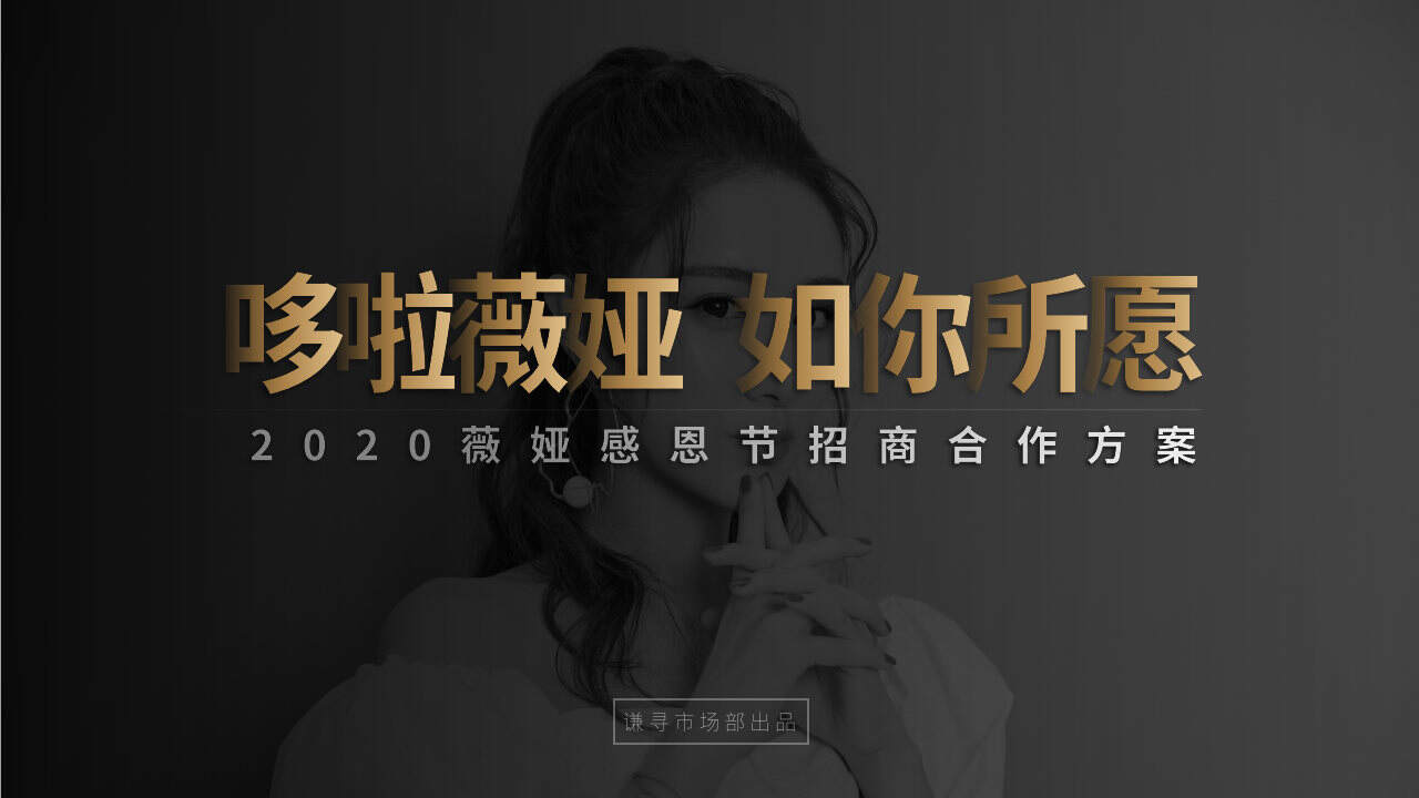 2020薇娅感恩节招商合作方案