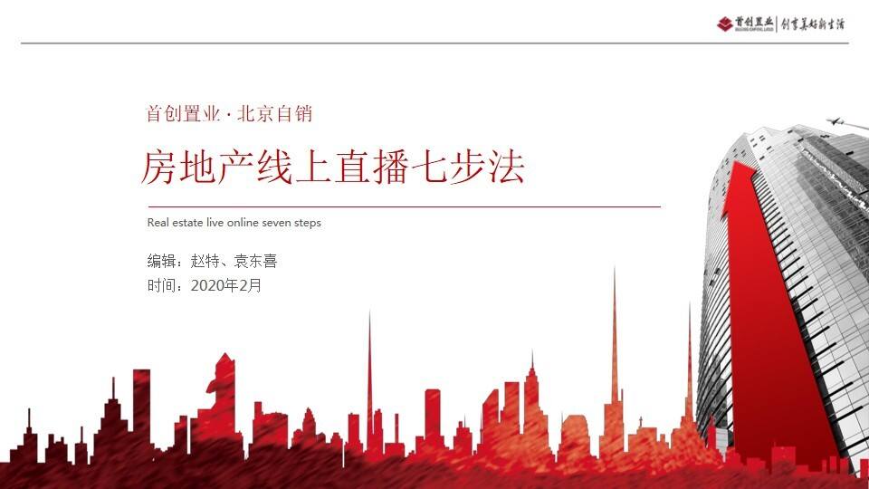2020房地产线上直播七步法【房地产】【直播】【创意营销】