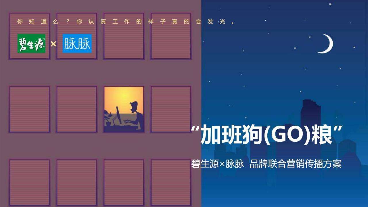“加班狗粮”碧生源×脉脉 品牌联合营销方案【快消品】【品牌合作】