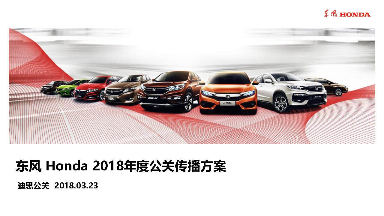 东风本田汽车年度公关传播方案