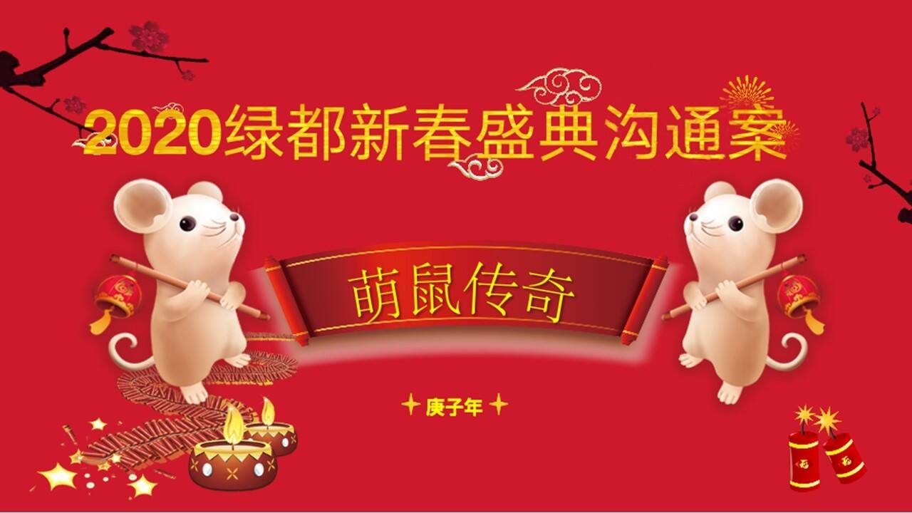 2020绿都新春盛典“萌鼠传奇”沟通案【地产】【年会策划】