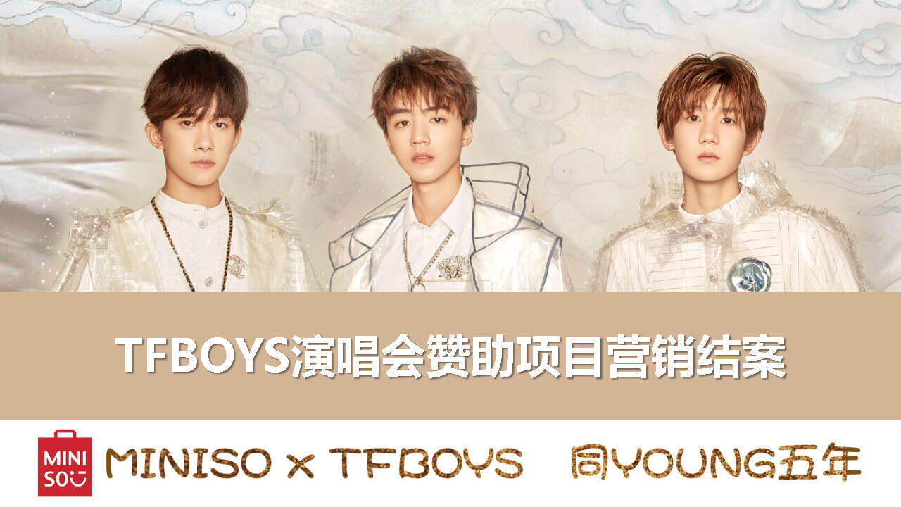 名创优品TFBOYS演唱会赞助项目营销结案