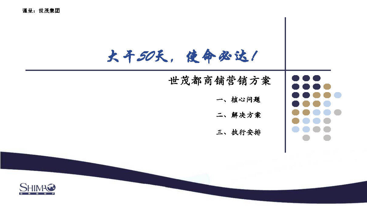 世贸都商铺营销方案