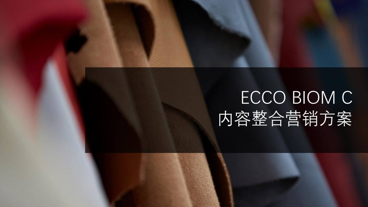 ecco BIOM 内容营销方案【服装】【鞋子】