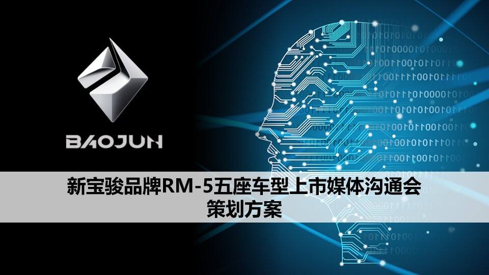 新宝骏品牌RM-5五座车型媒体沟通&试驾会方案