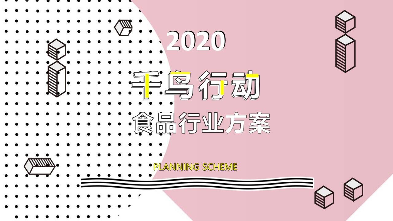 2020年食品类直播带货方案
