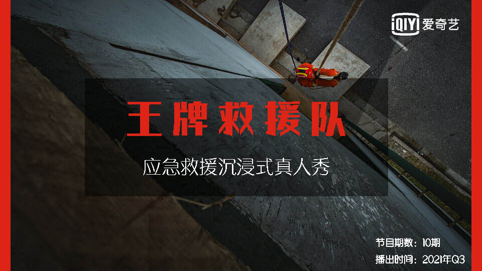 2021爱奇艺自制综艺《王牌救援队》节目招商方案