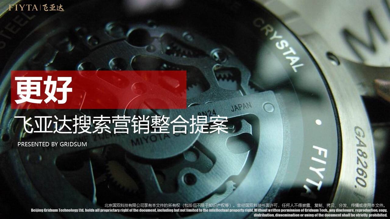 飞亚达搜索营销整合提案