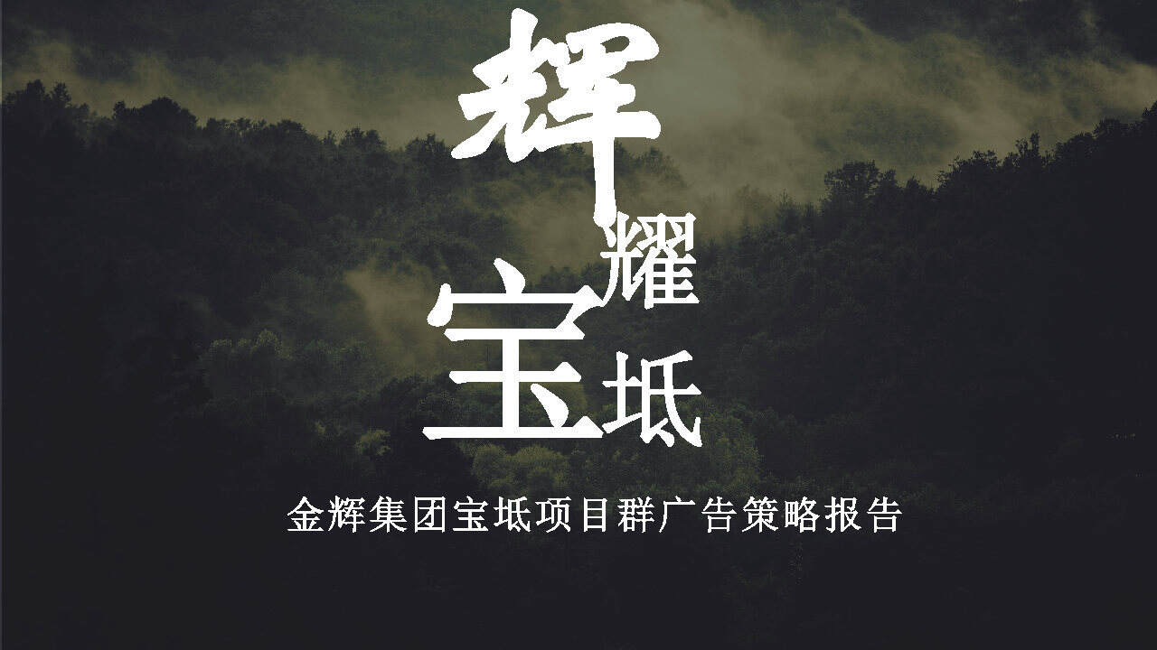 金辉天津宝坻项目群广告策略方案