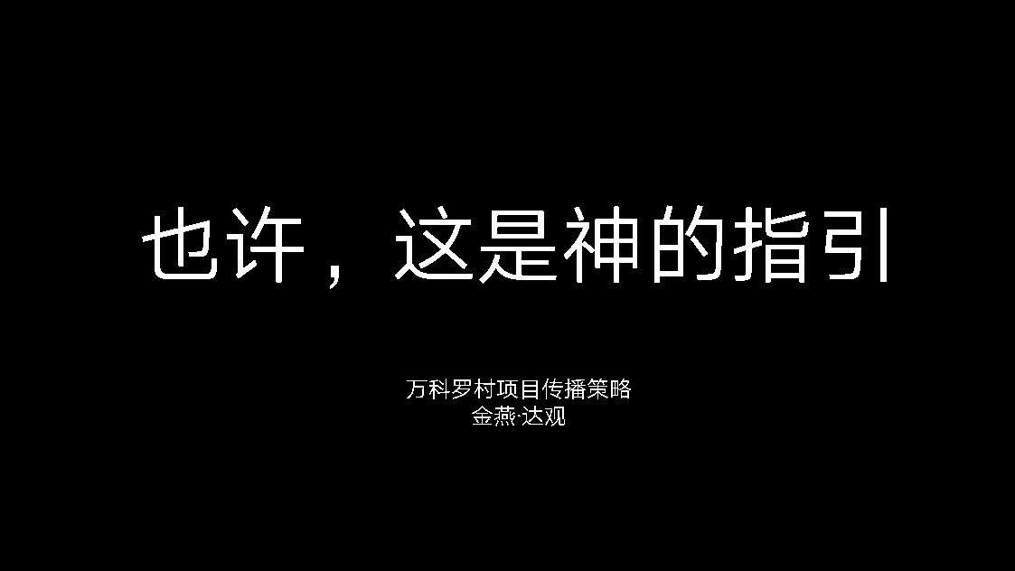 金燕达观：万科罗村项目推广策略【4A】