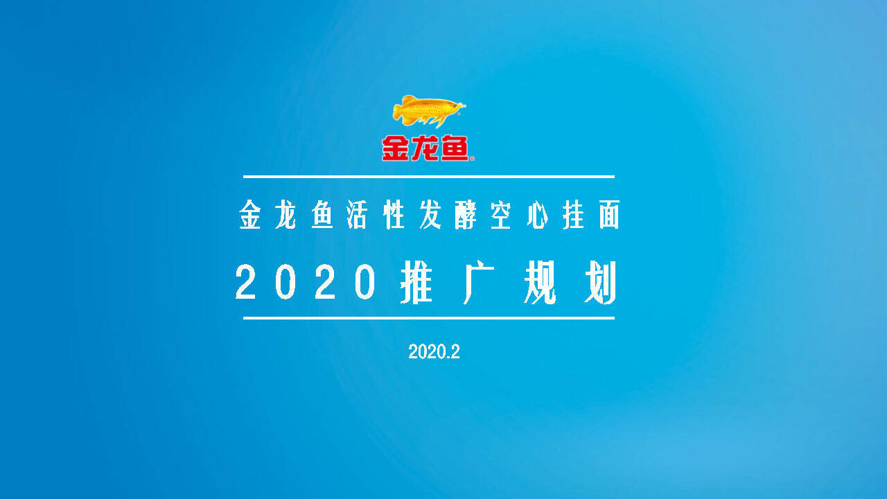 2020金龙鱼优＋活性发酵面年度推广规划