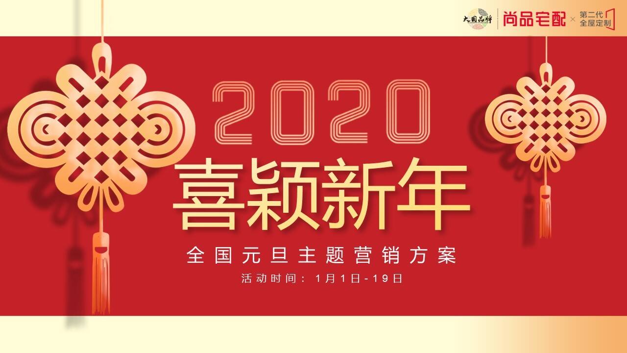 2020尚品宅配喜颖新年元旦主题营销方案