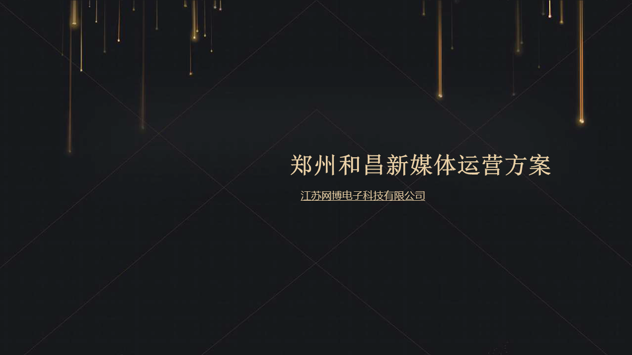 郑州和昌新媒体运营方案