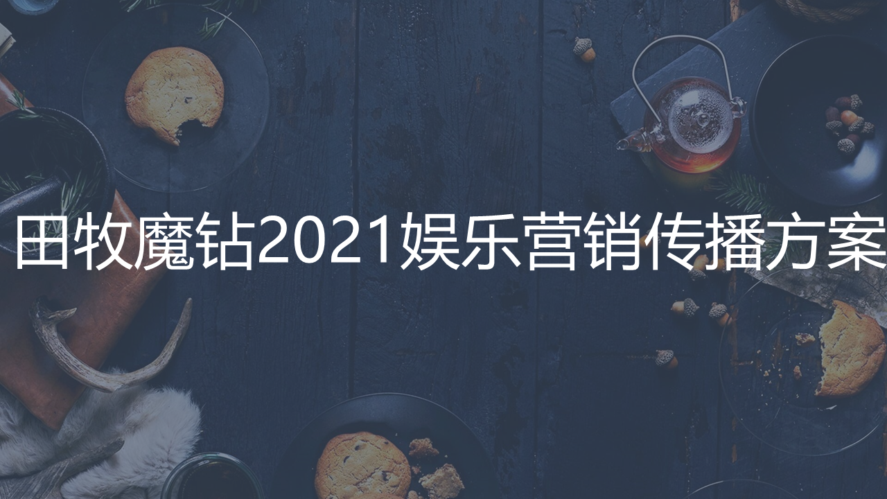 2021田牧魔钻冰激凌娱乐营销传播方案