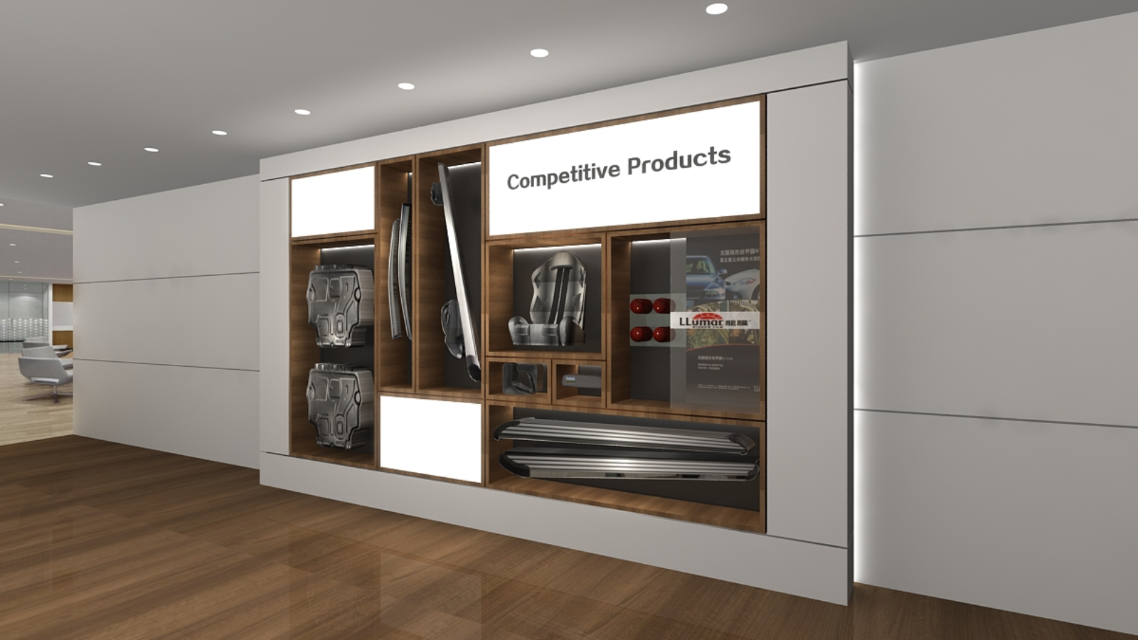 吉利4S店物料效果图施工方案