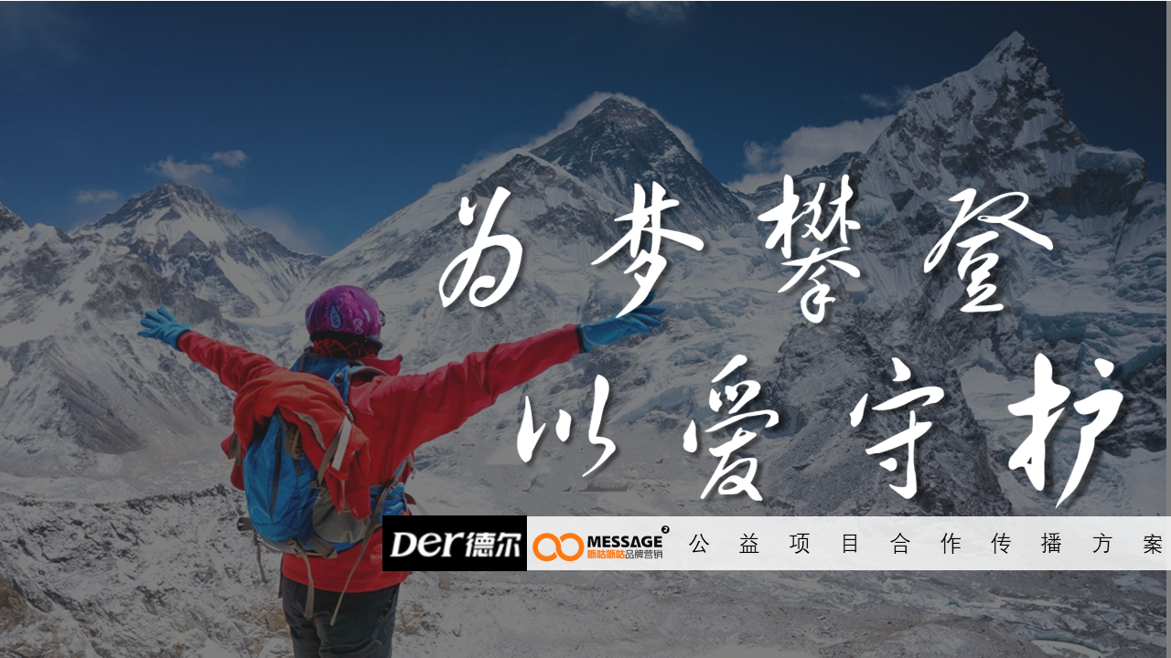 德尔致敬攀登者合作方案