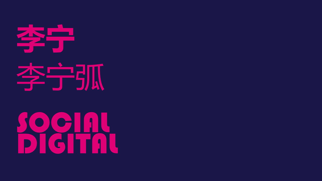 李宁弧 Social and digital 社会传播方案-蓝标