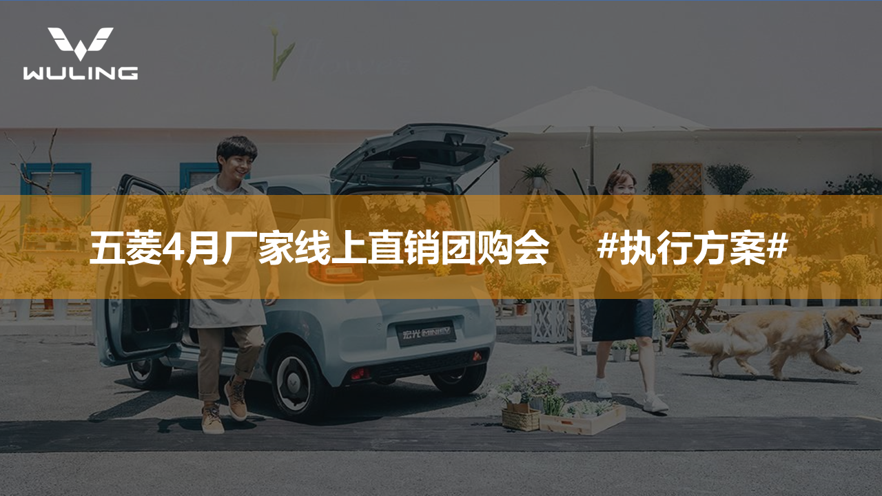 2021五菱汽车月度厂家线上直销团购会直播执行方案