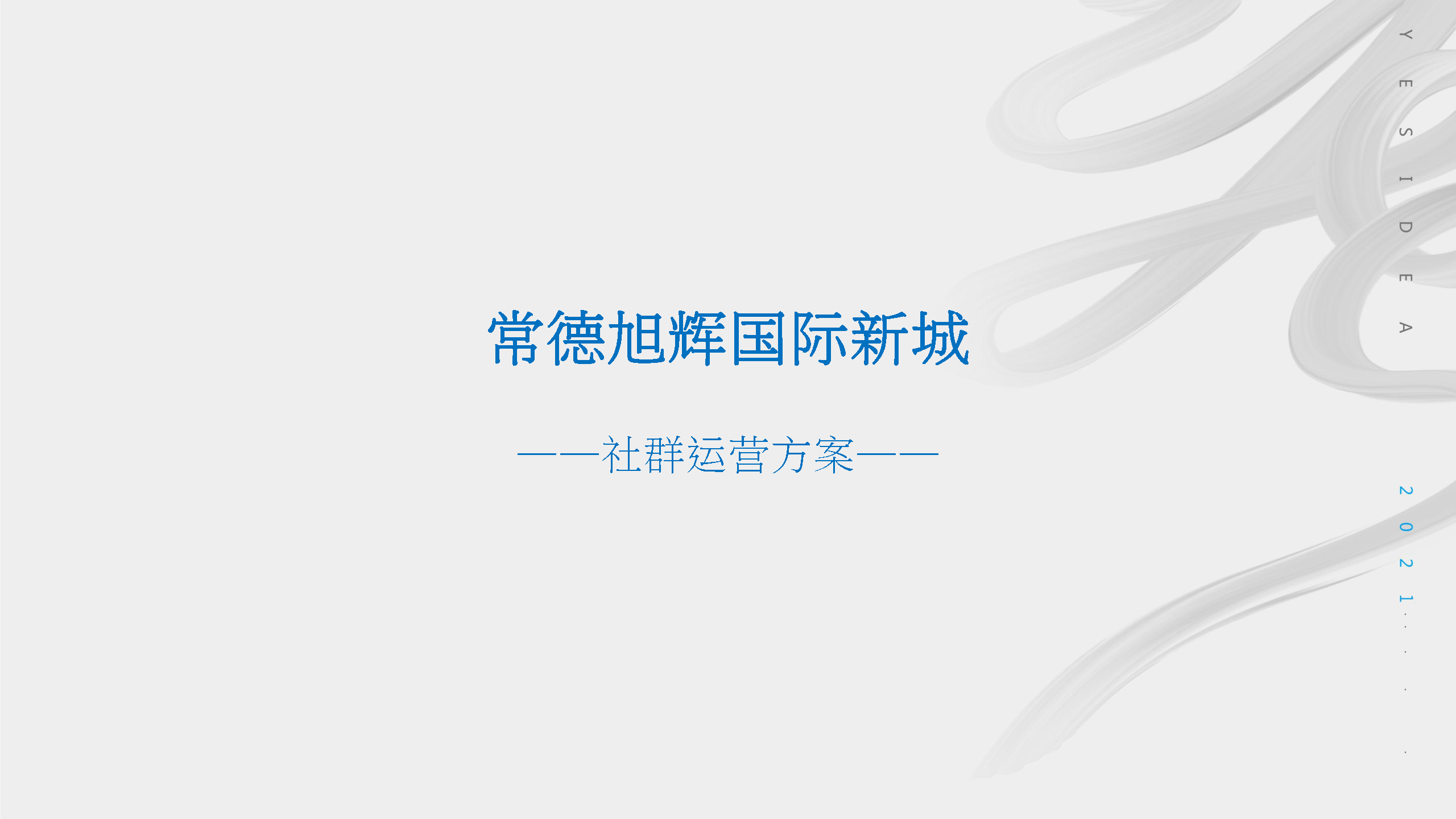 国际新城社群运营方案