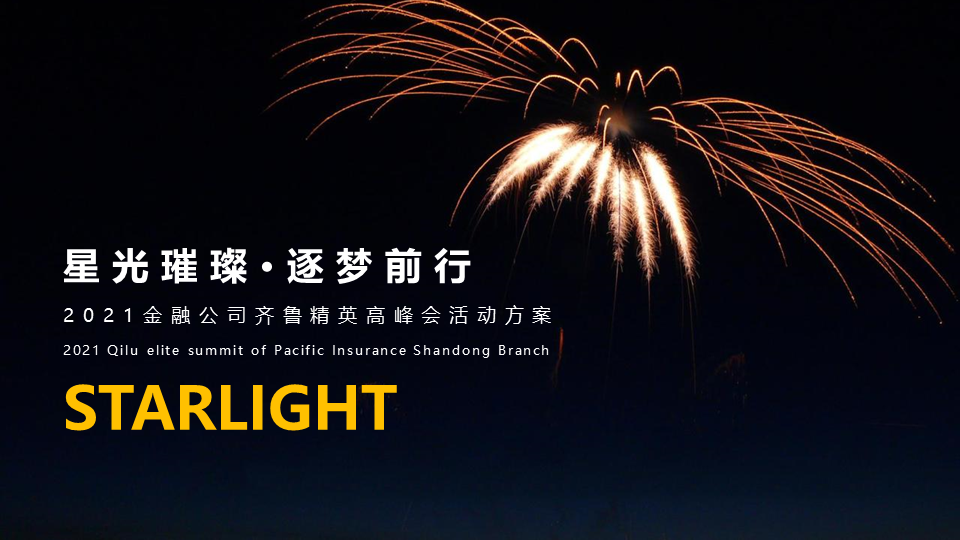 2021企业精英高峰会“星光璀璨·逐梦前行”主题活动策划方案