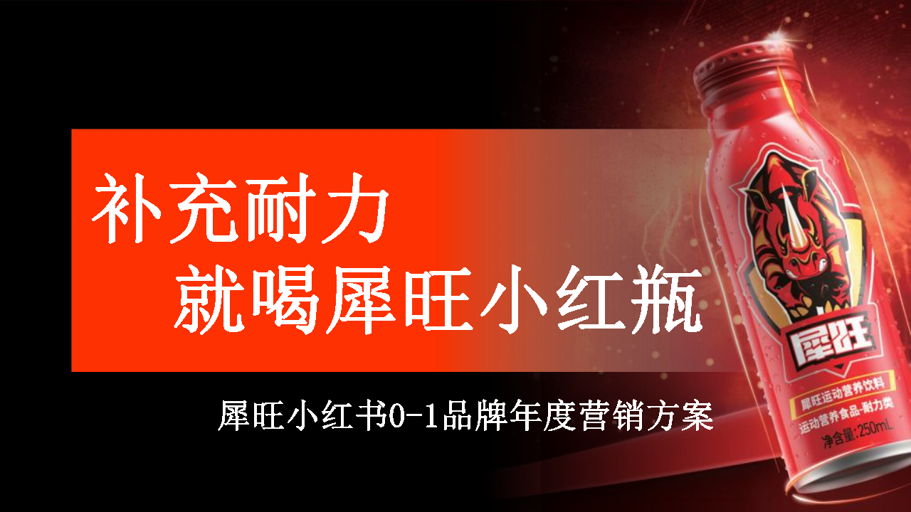 2022犀旺功能饮料小红书0-1品牌营销方案