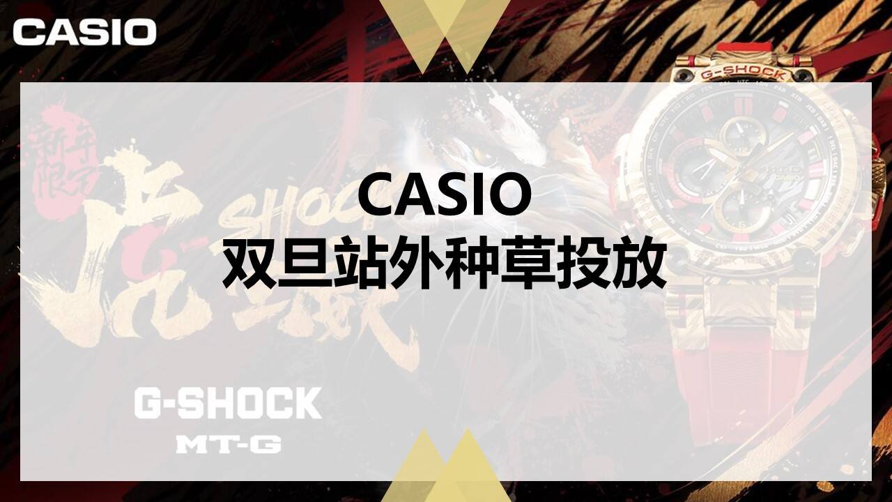 2022卡西欧双旦种草营销比稿方案