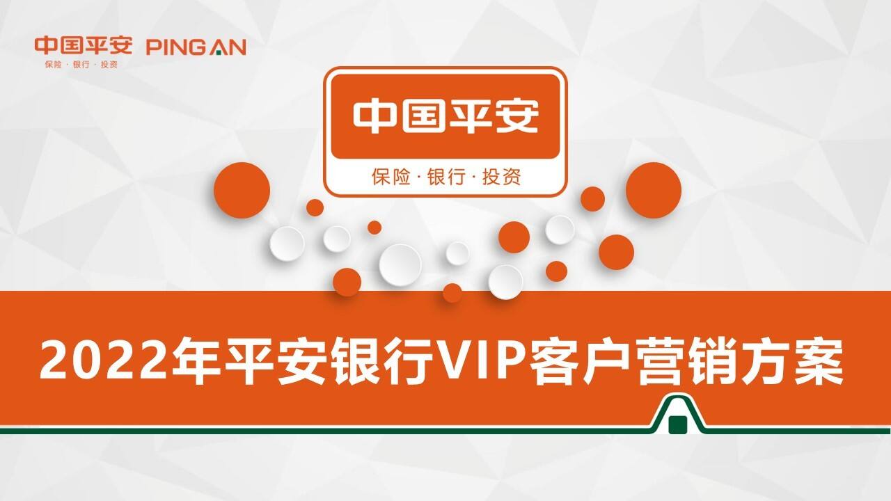 2022平安银行金融VIP客户营销方案