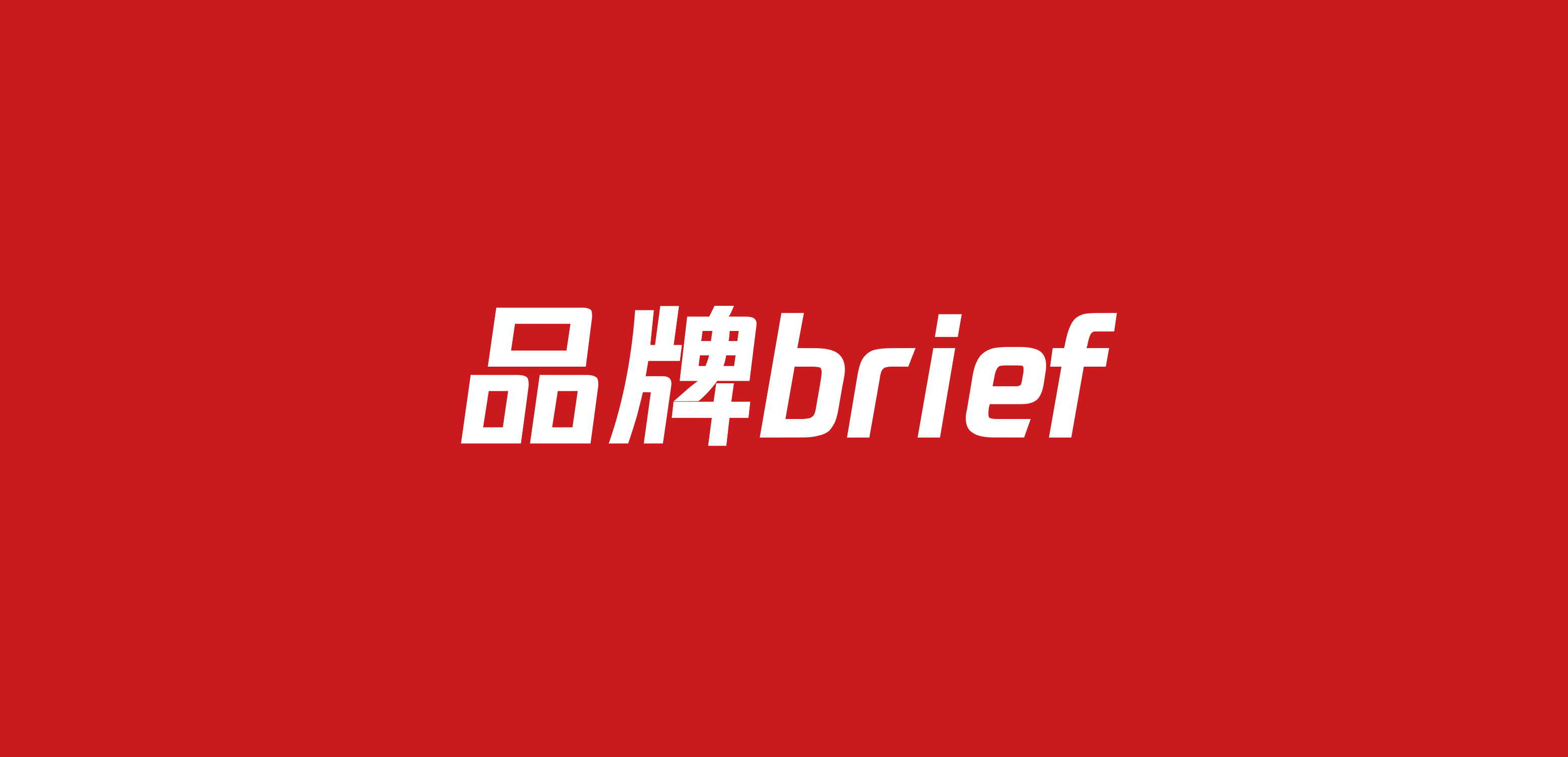 501品牌brief合集（24份）