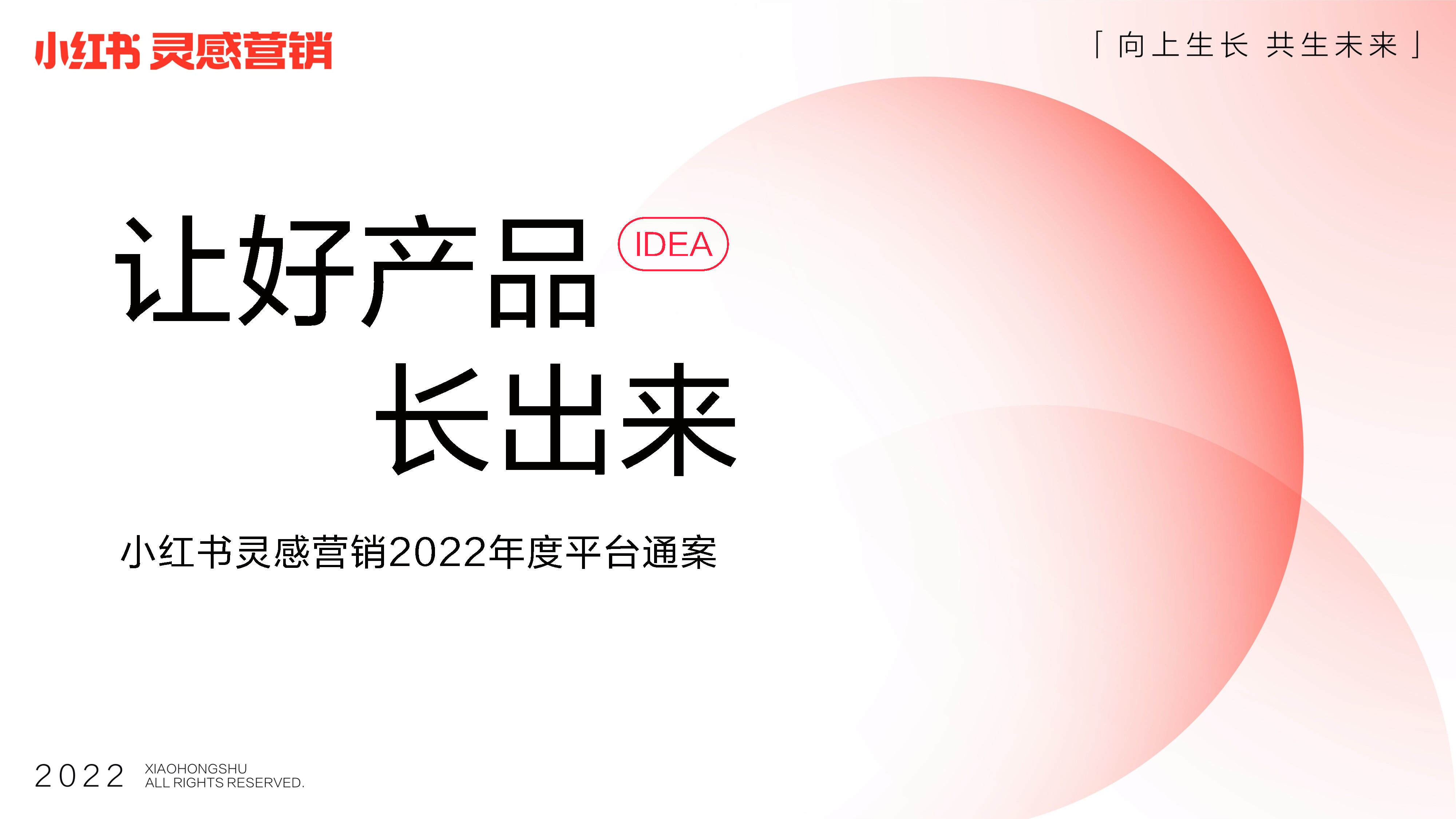 2022小红书灵感营销年度平台通案