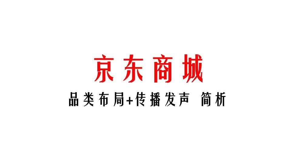 京东商城品类布局+传播发声解析方案
