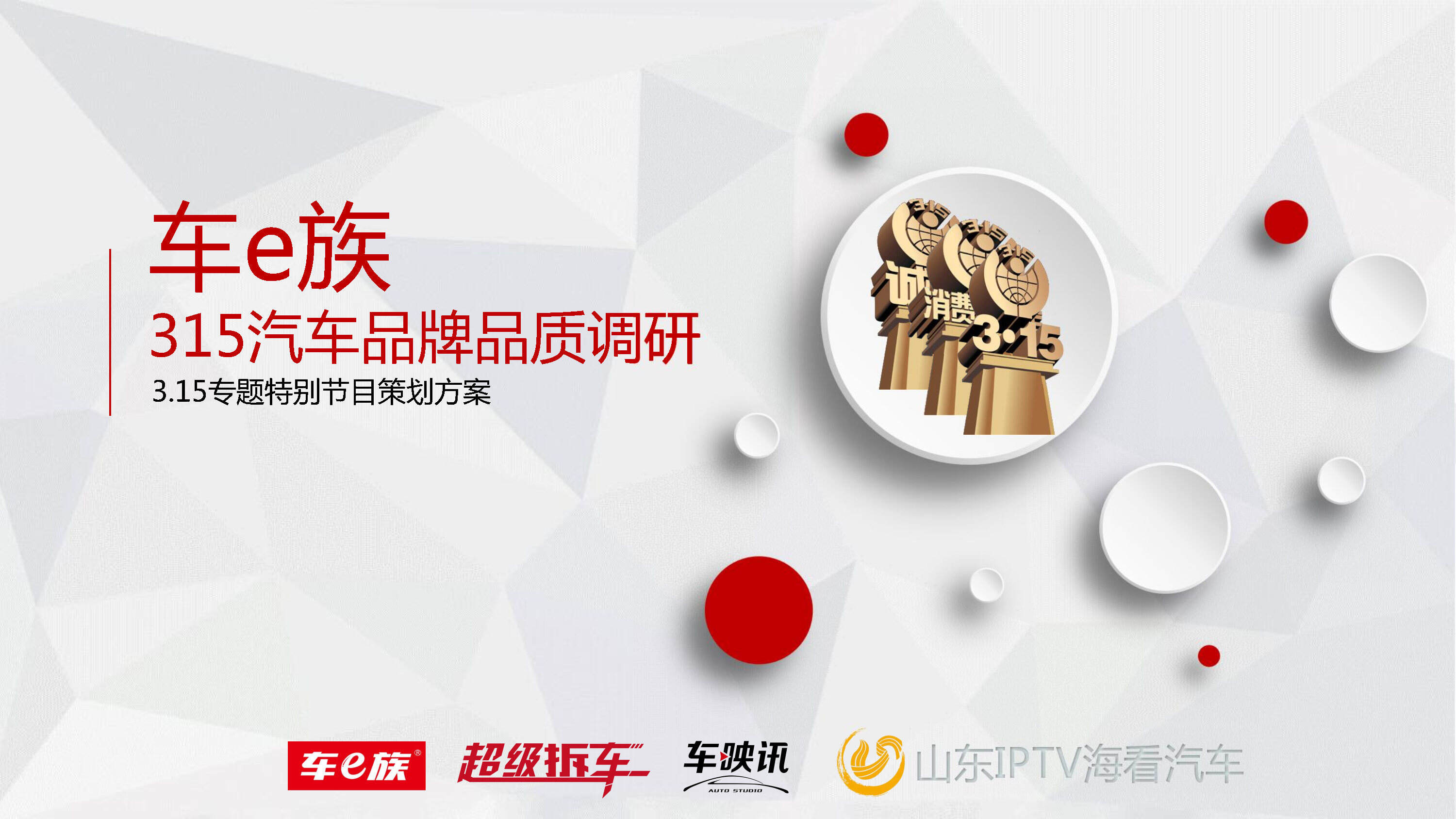 车e族315品牌传播专题策划方案