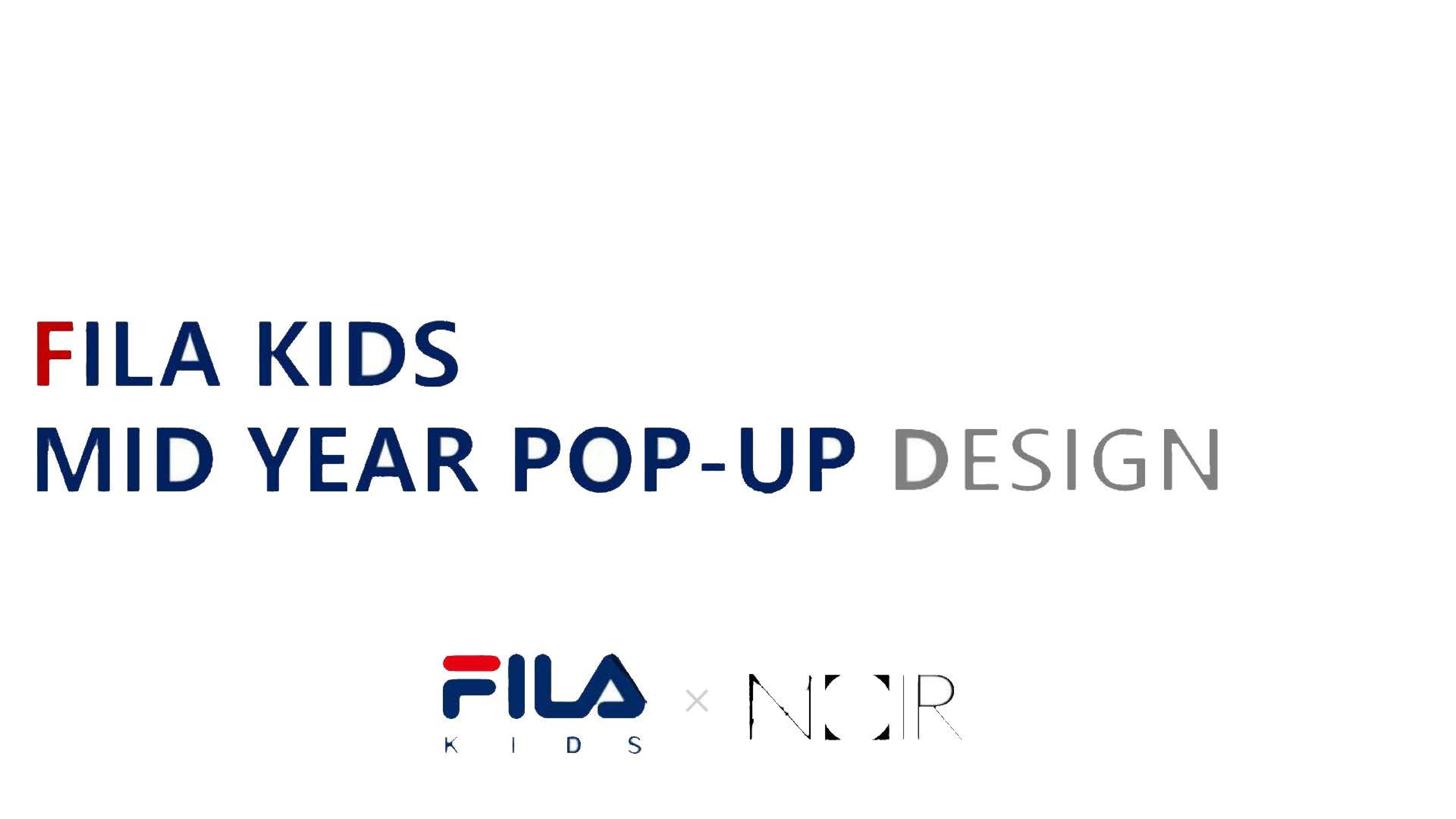 FILA 斐乐快闪KIDS mid year pop-up design