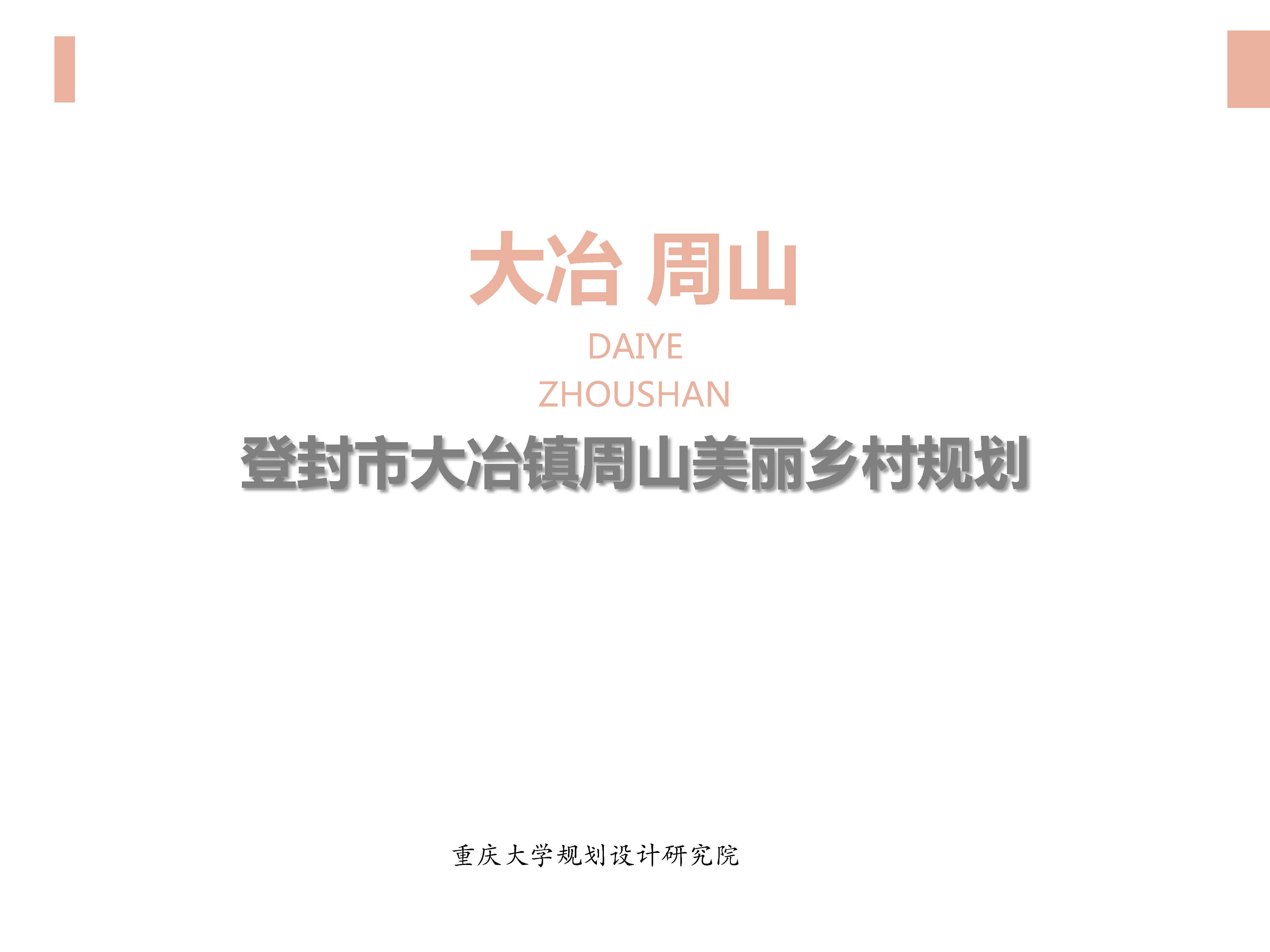 登封市大冶镇美丽乡村规划（重大院）