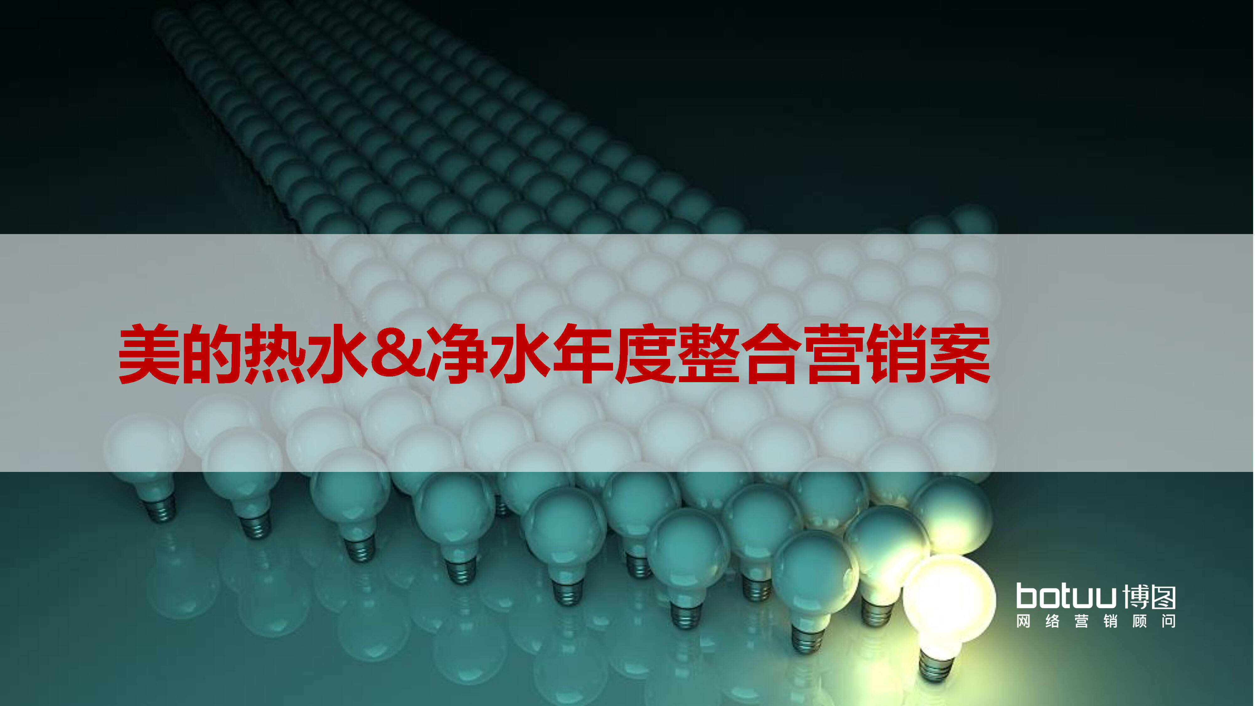 美的热水器&净水器年度整合营销案