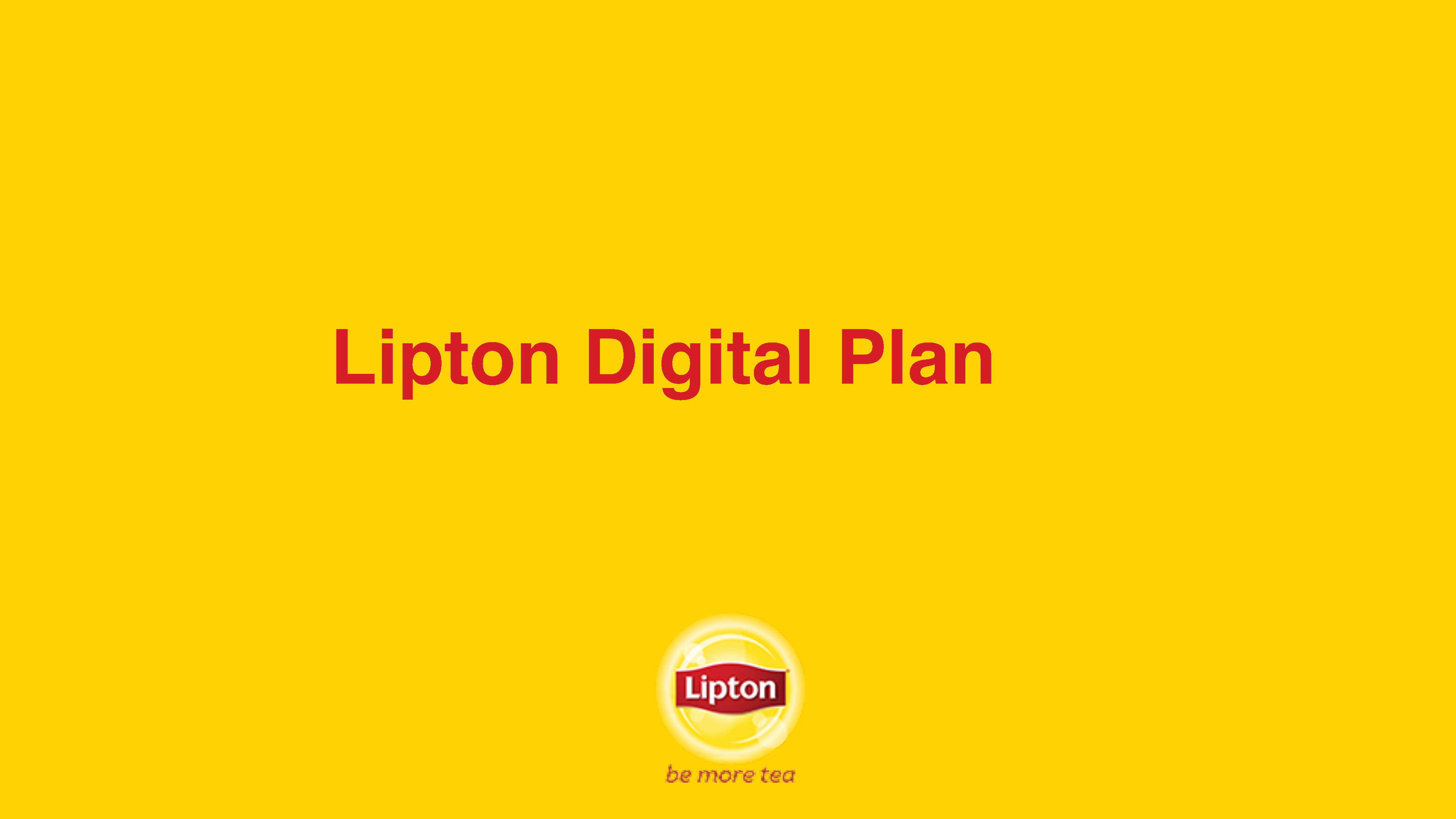 Lipton one year plan RCG