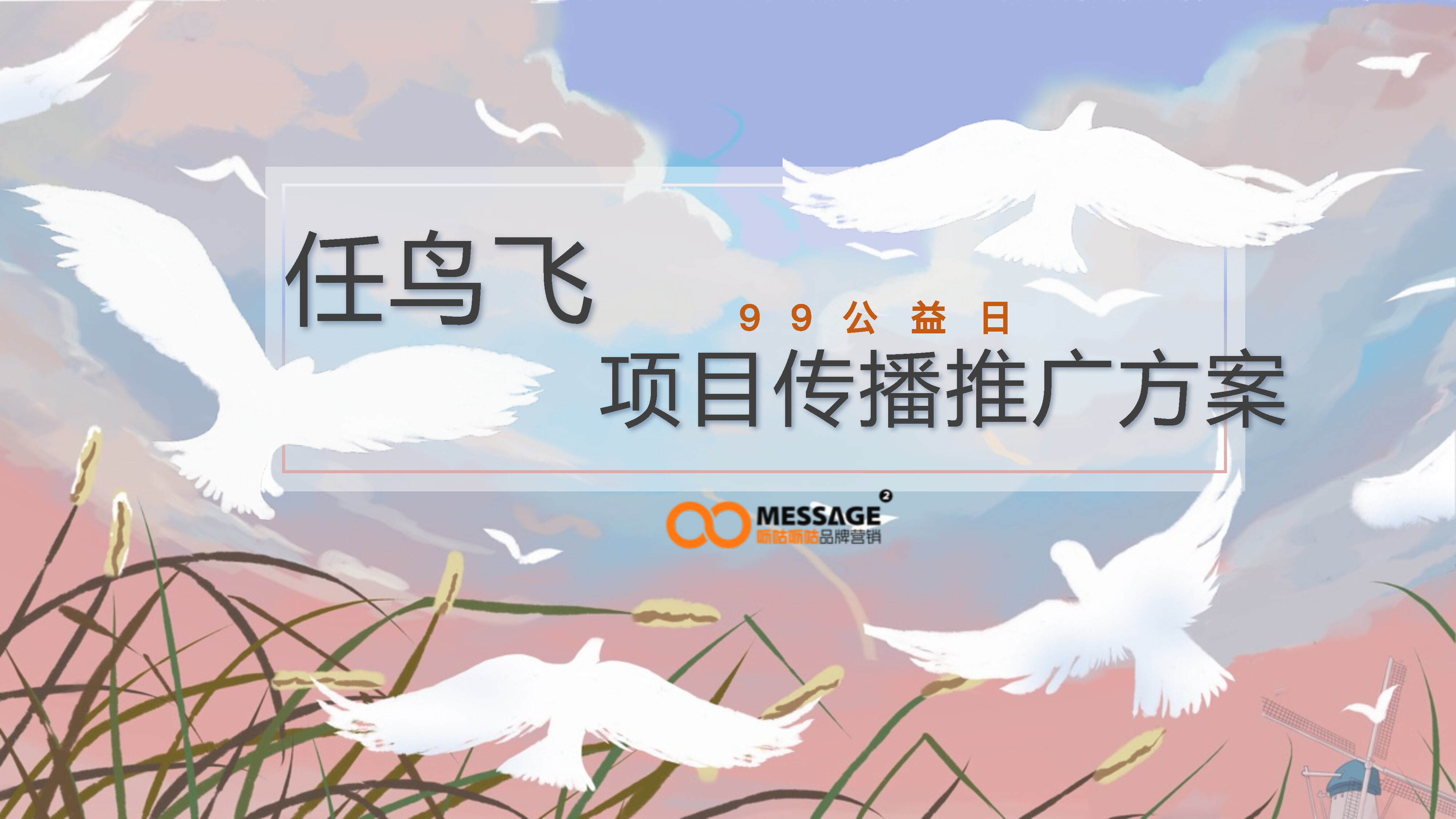 99公益慈善日“任鸟飞”项目推广传播项目简版