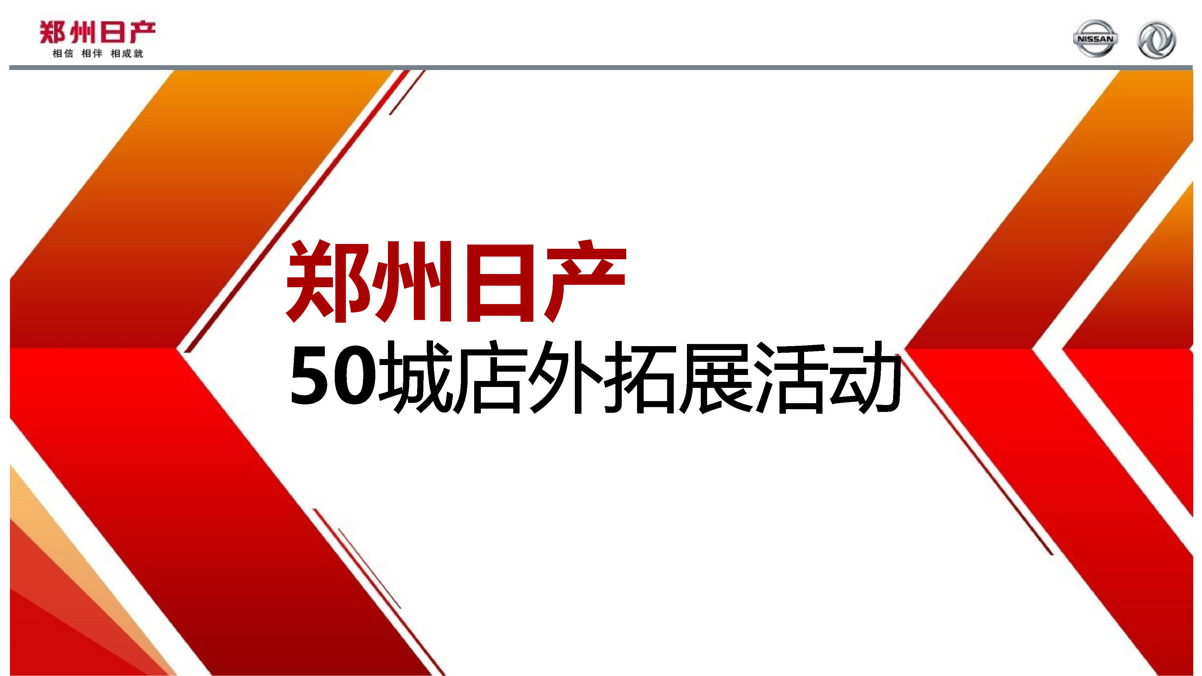 郑州日产50城拓展执行方案