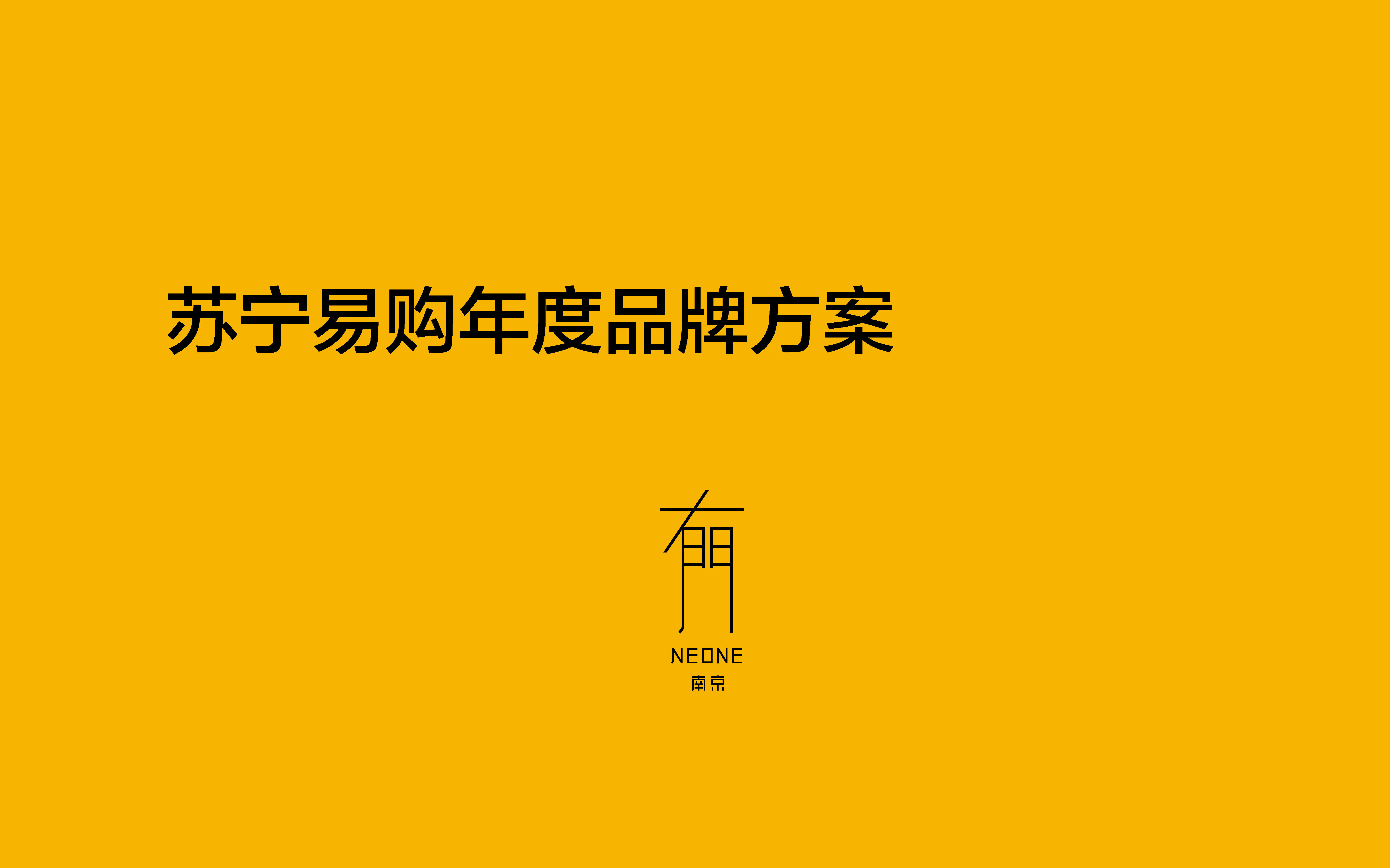 苏宁易购年度比稿方案