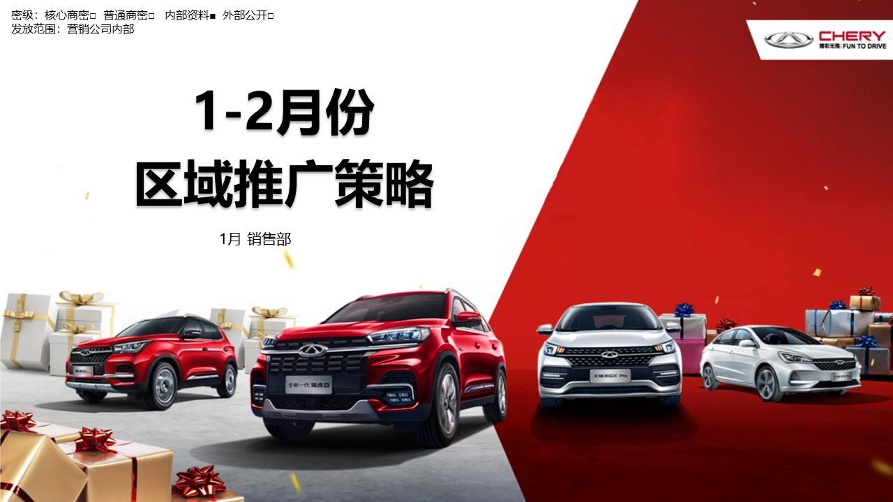 奇瑞1-2月区域推广手册