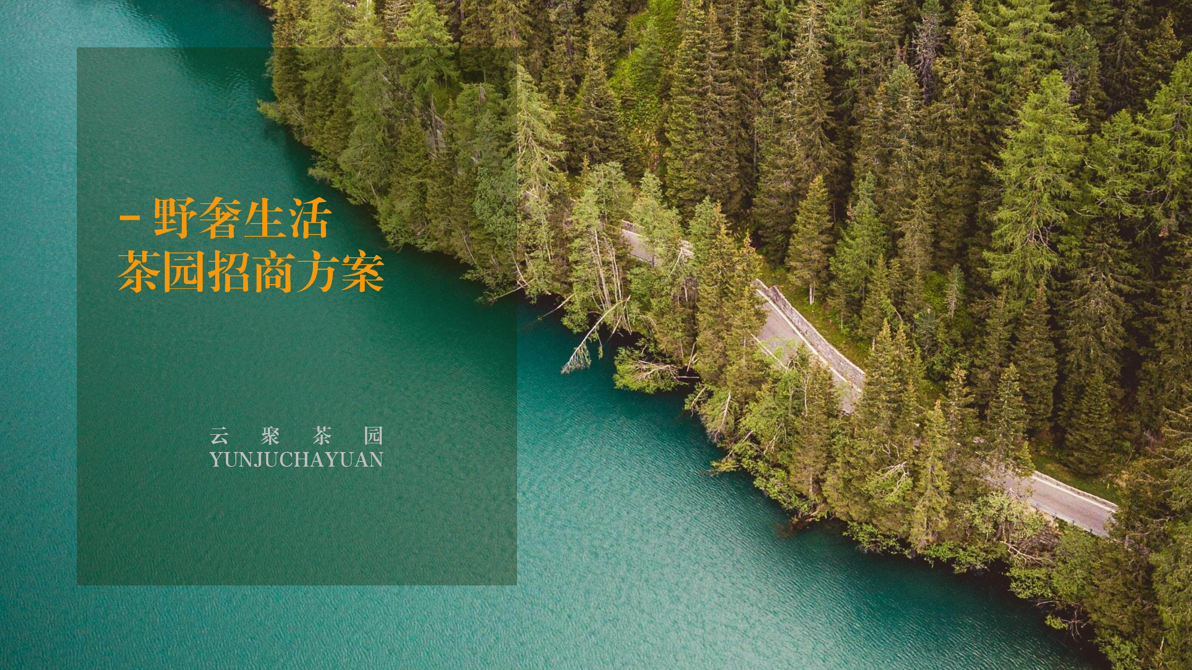 2023野奢生活云聚茶园招商方案