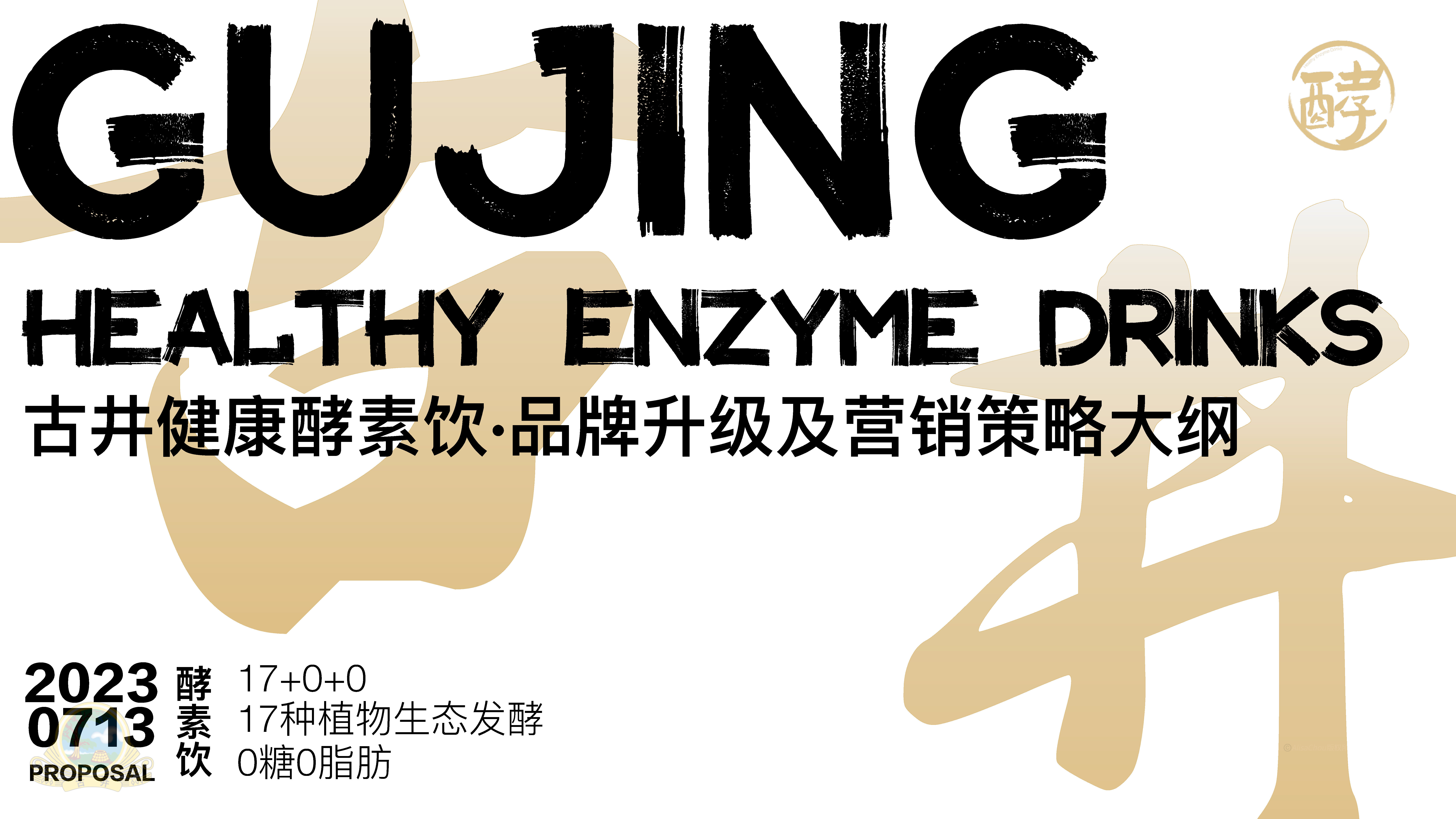 2023古井健康酵素饮品牌升级营销策略案