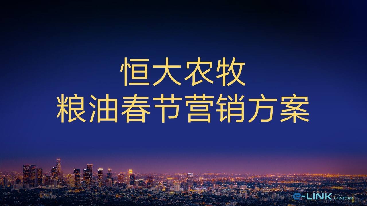 恒大农牧粮油春节行销方案