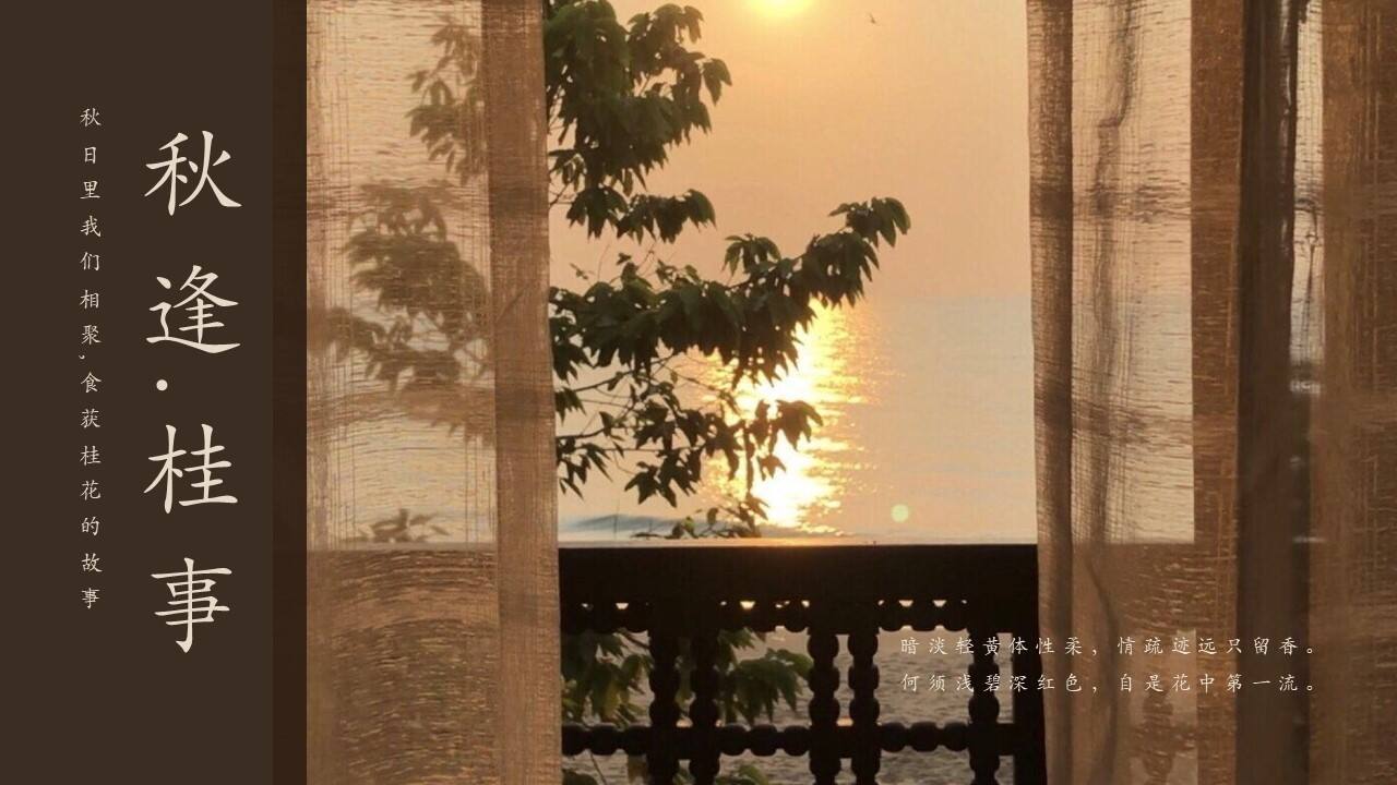 2023秋逢.桂事秋季桂花主题月度暖场方案