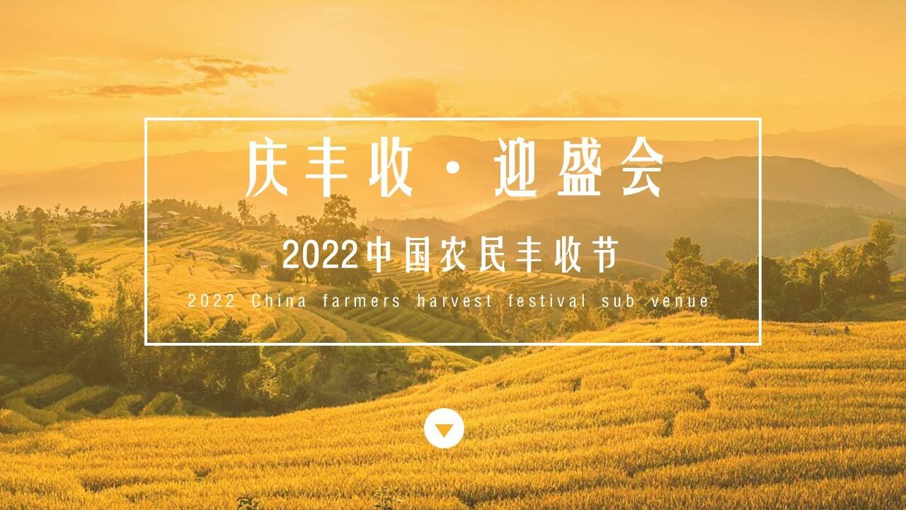 2022庆丰收·迎盛会 中国农民丰收节活动策划方案