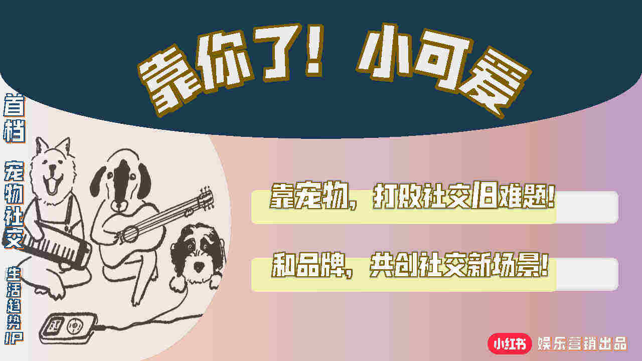 2022小红书《靠你了小可爱 》招商方案