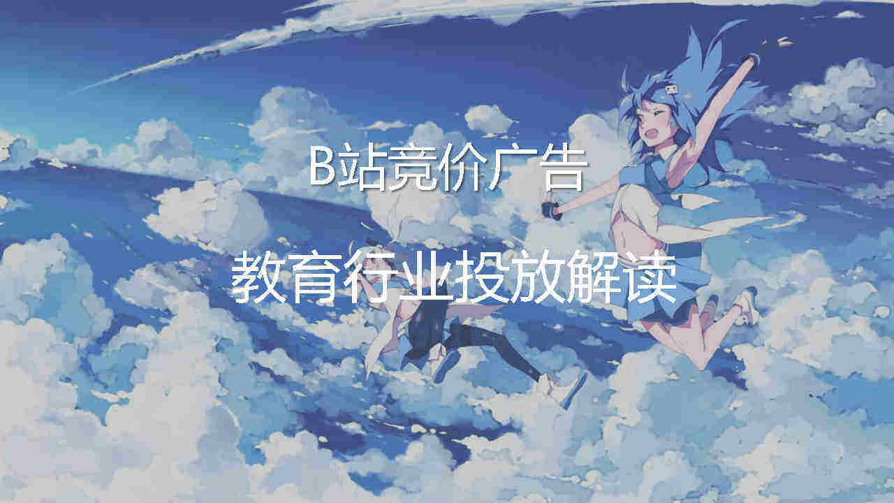Bilibili竞价广告通案-教育行业