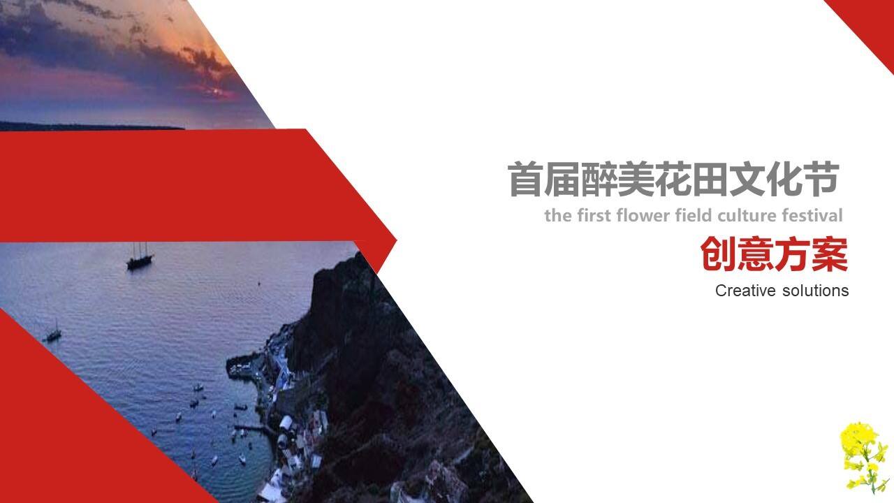首届醉美花田文化节创意方案
