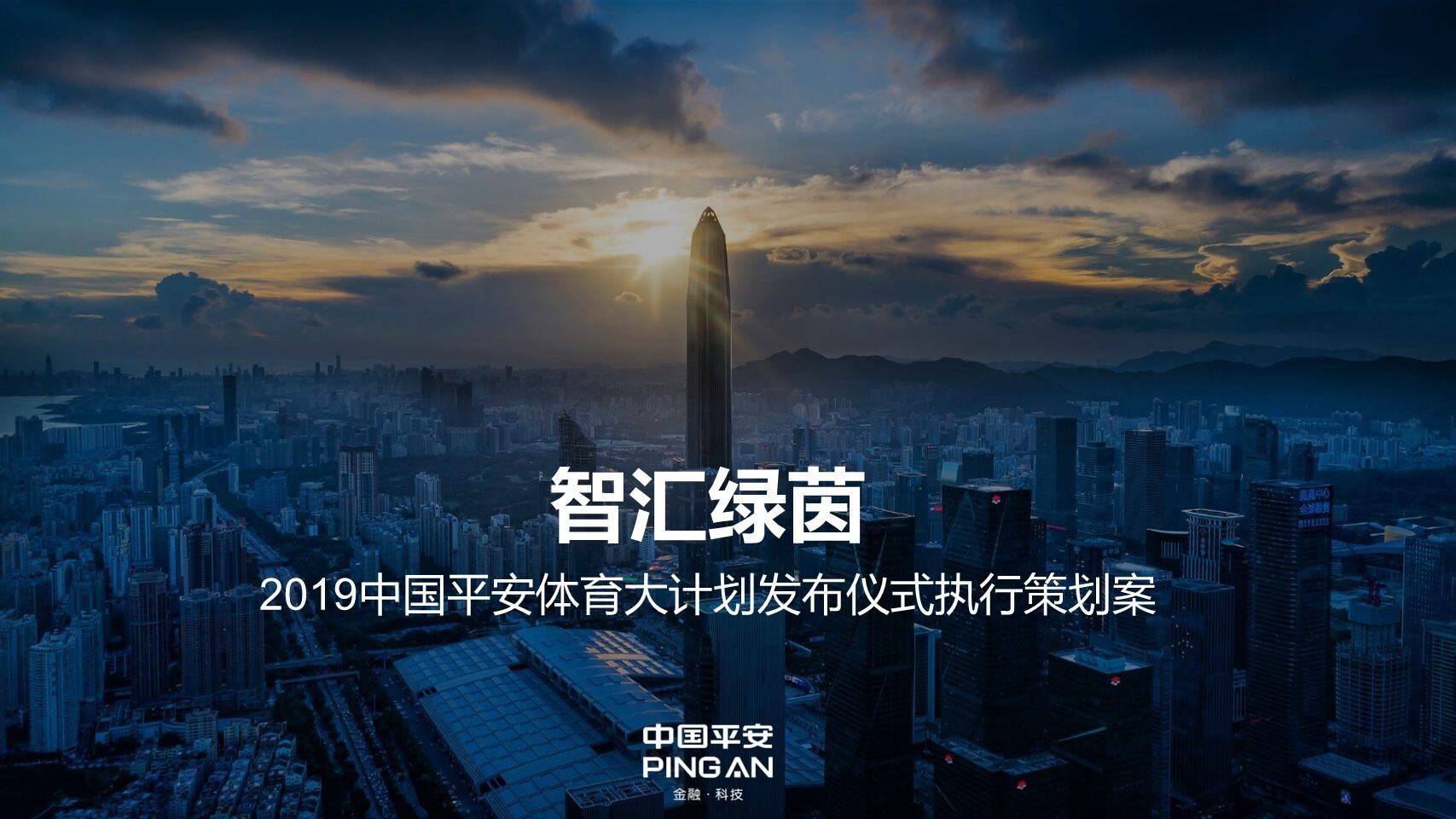 中国平安体育大计划发布仪式执行策划方案