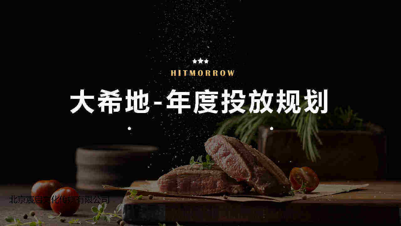 大希地牛排小红书年度投放规划方案