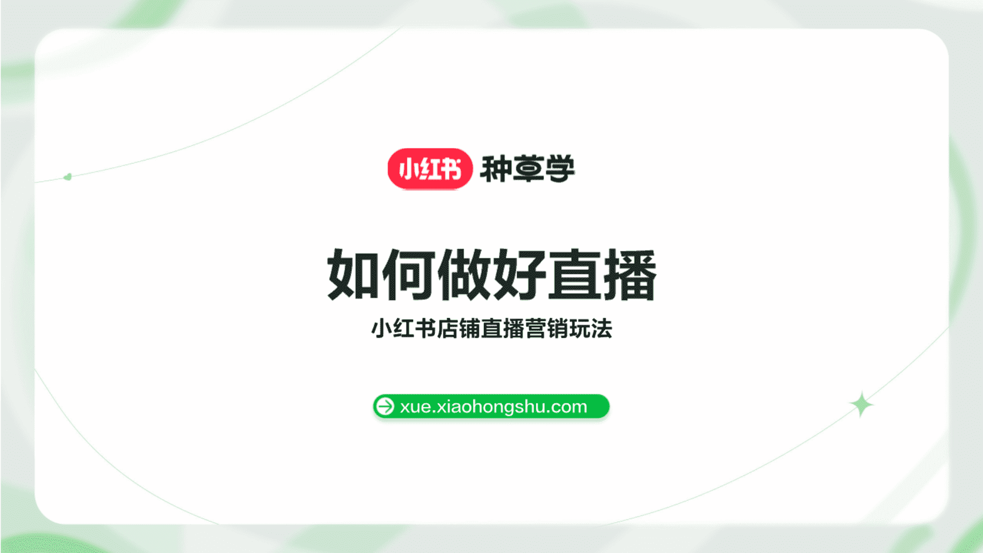 2024小红书种草学如何做好直播